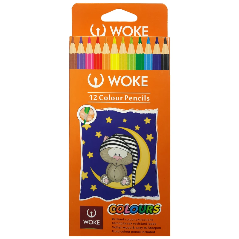 مداد رنگی 12 رنگ ووک woke