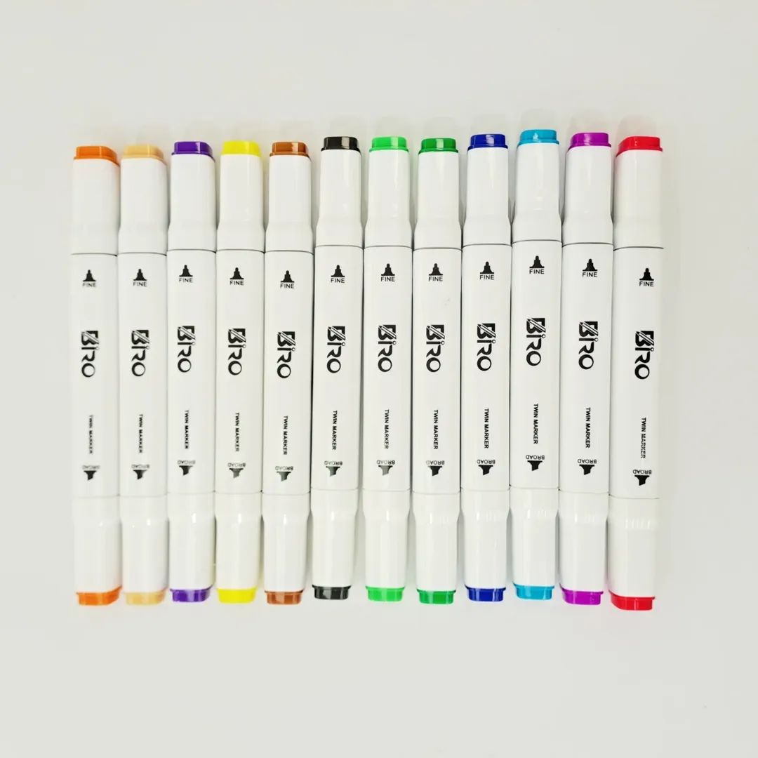 ماژیک دو سر 12 رنگ کاربردی | BIRO